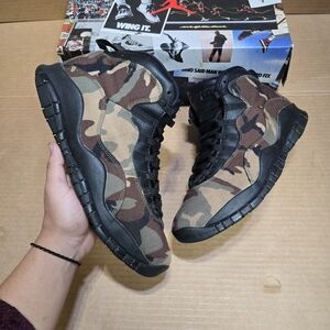 Jordan Camouflage Black Brown Athletic Shoes